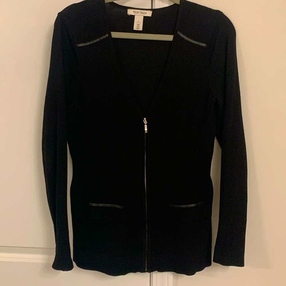 White House Black Market Edgey Zip Sweater